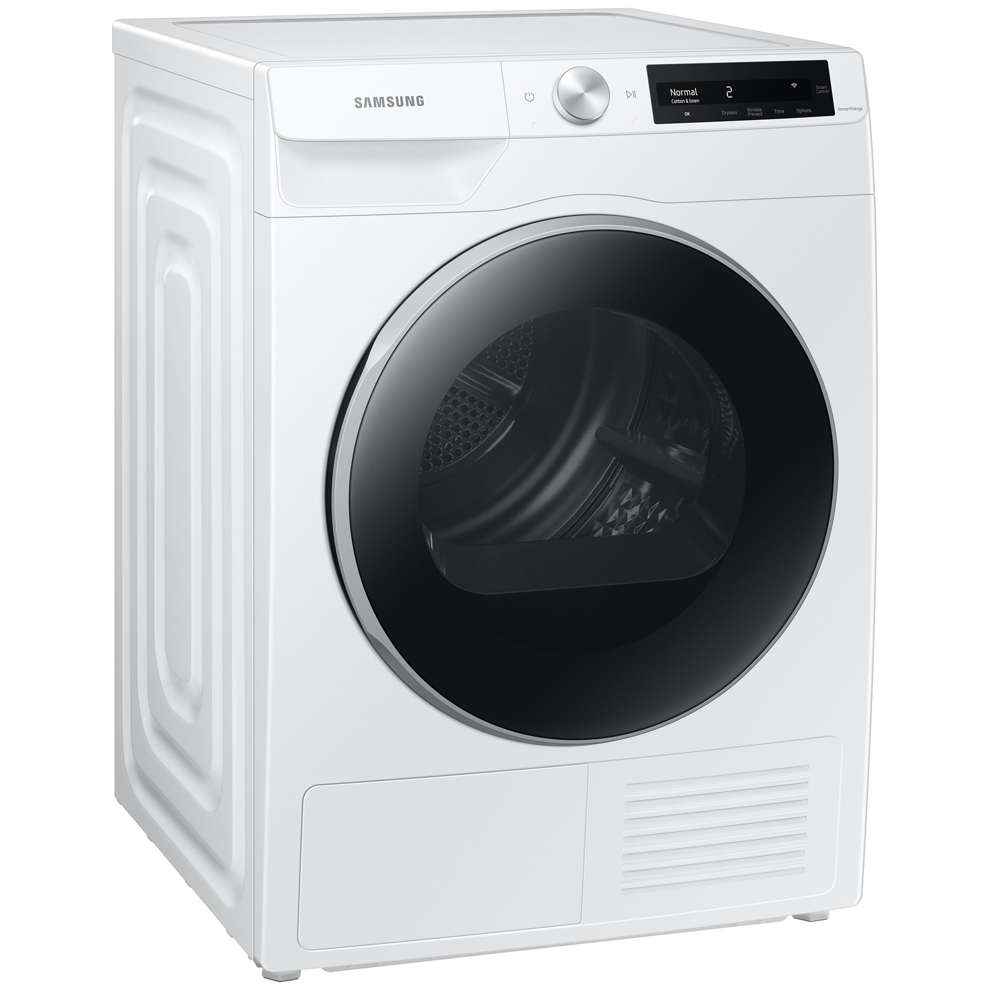 Samsung 24 in. 4.0 cu. ft. Smart Stackable Ventless Electric Dryer with Heat Pump, Sensor Dry & Sanitize Cycle - White, , hires