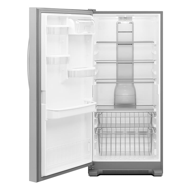 Whirlpool 30 in. 18.0 cu. ft. Upright Freezer with Adjustable Shelves - Monochromatic Stainless Steel, , hires