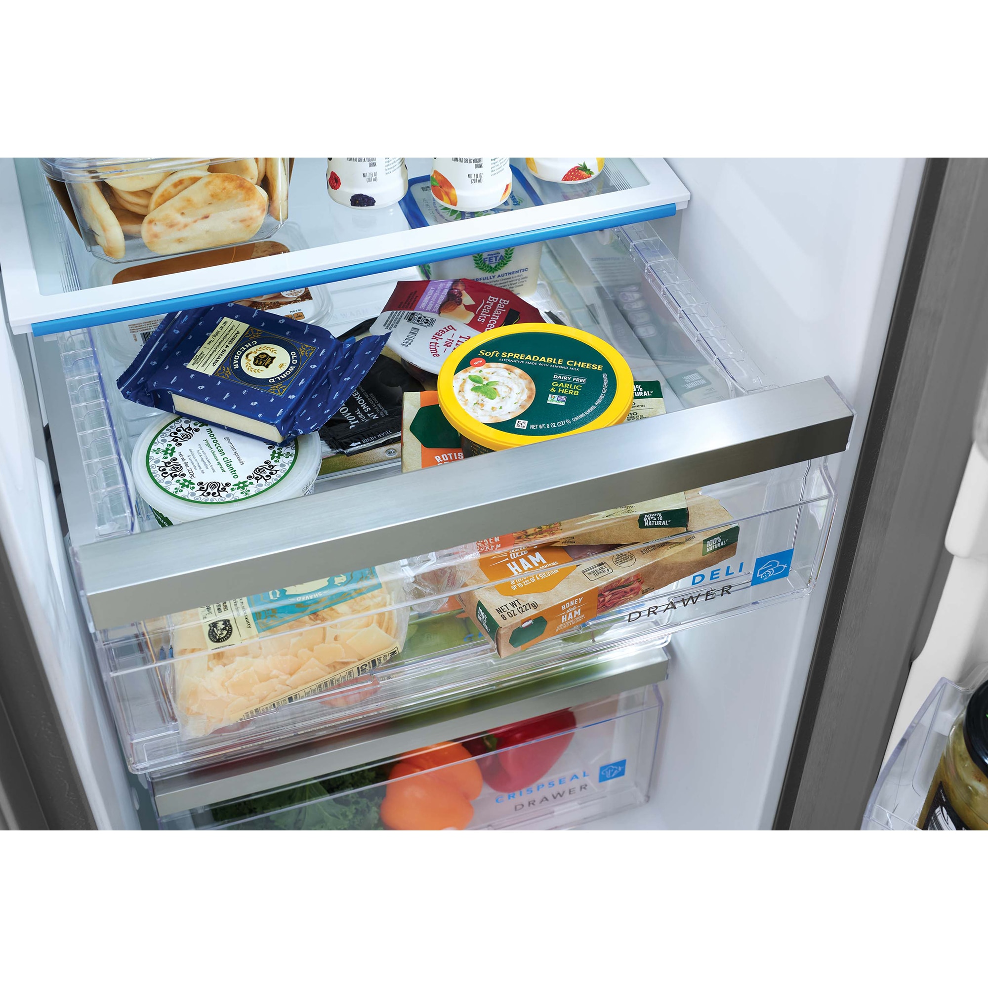 Frigidaire 36 in. 26 cu. ft. Side by Side Refrigerator withInternal Water Dispenser - Stainless Steel, , hires