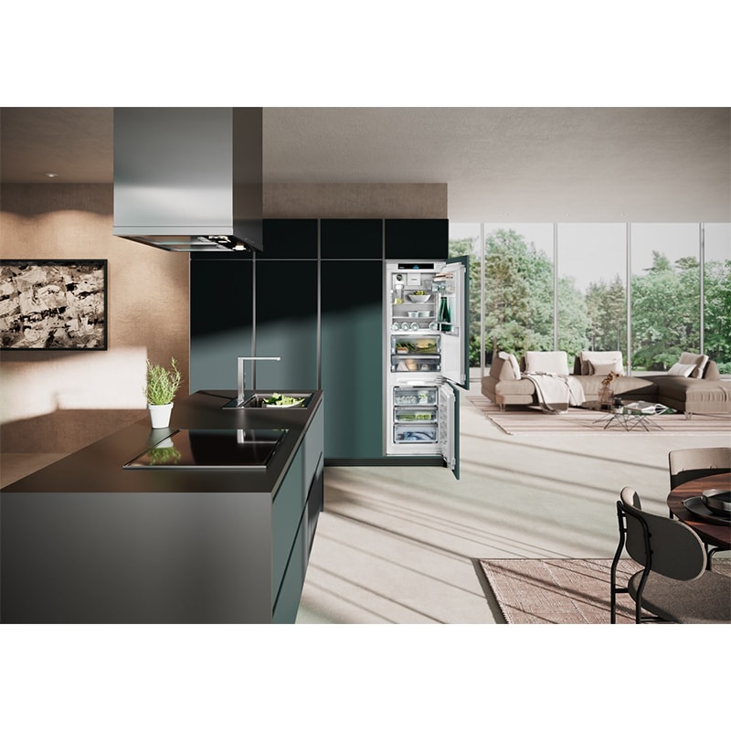 Liebherr Prime 24 in. 8.7 cu. ft. Built-In Smart Counter Depth Bottom Freezer Refrigerator with Internal Water Dispenser - Custom Panel Ready, , hires