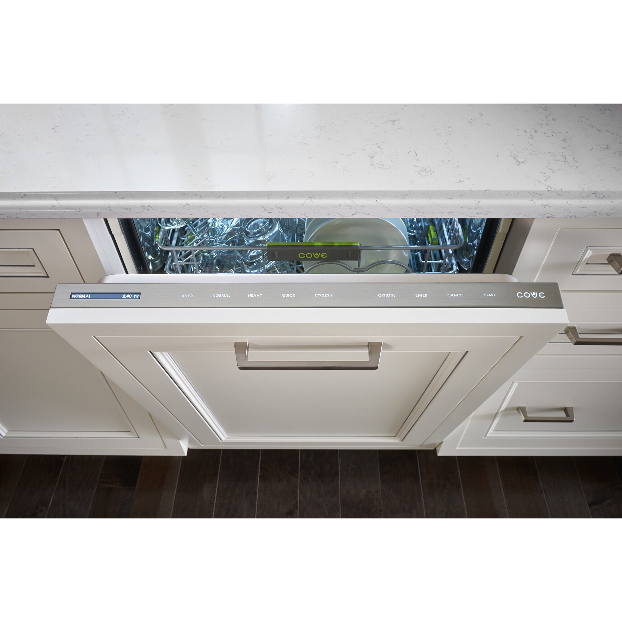 Cove 24 in. Top Control Smart Dishwasher with 41 dBa Sound Level & 3rd-Rack - Custom Panel Ready, , hires