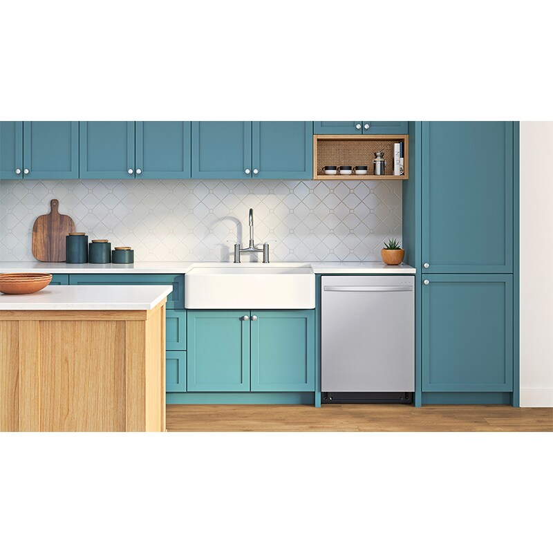 Samsung 24 in. Top Control Smart Dishwasher with 42 dBa Sound Level, 3rd-Rack & Ventilation Drying System - Fingerprint Resistant Stainless, Fingerprint Resistant Stainless, hires