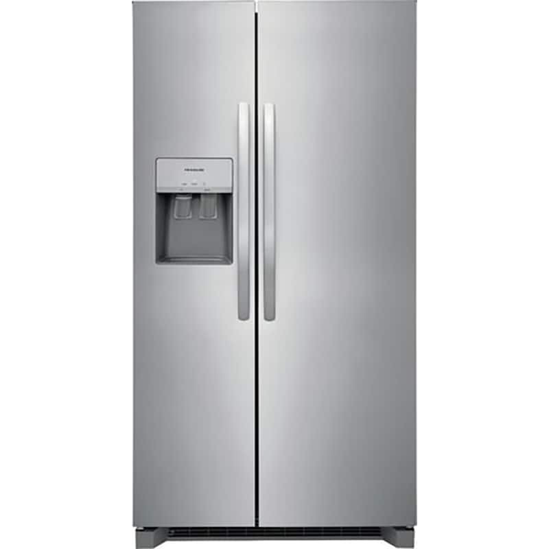 Frigidaire 36 in. 25.6 cu. ft. Side by Side Refrigerator with Ice & Water Dispenser - Stainless Steel, Stainless Steel, hires