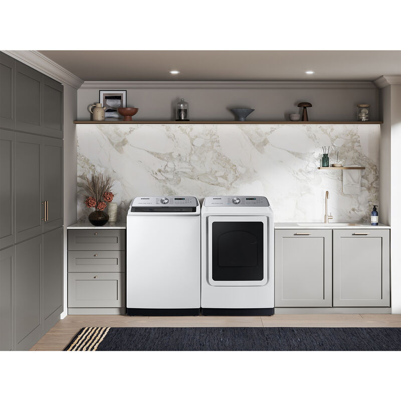 Samsung 27 in. 5.2 cu. ft. Smart Top Load Washer with Super Speed Wash - White, , hires