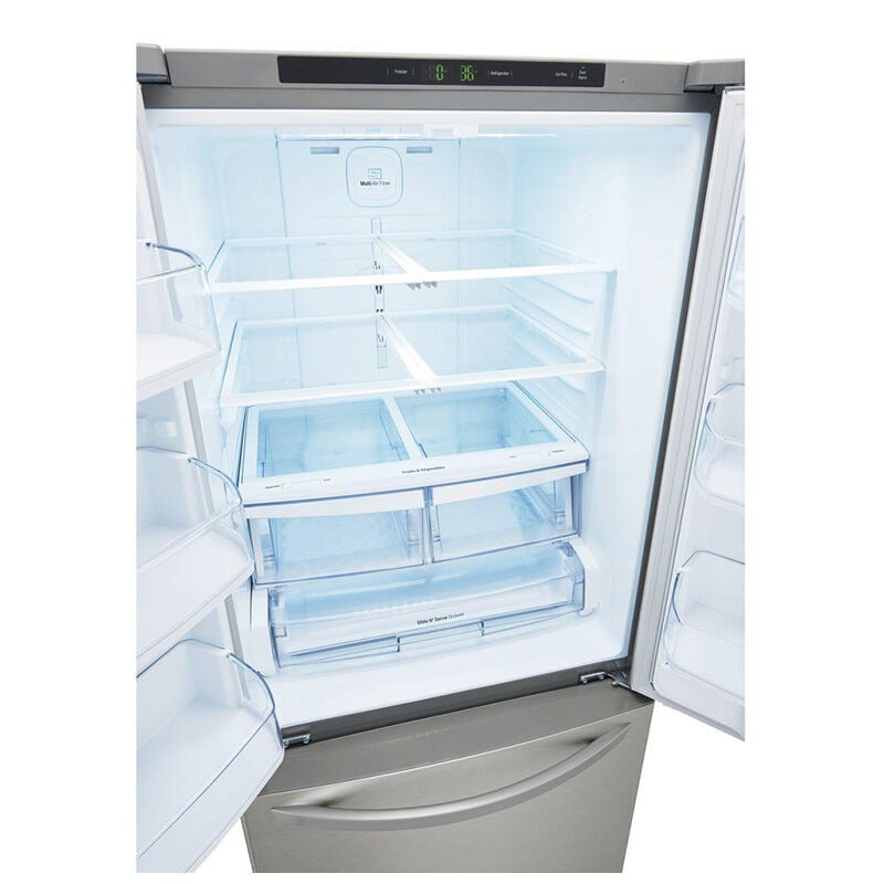 LG 30 in. 21.8 cu. ft. French Door Refrigerator with Ice Maker - Stainless Steel, Stainless Steel, hires