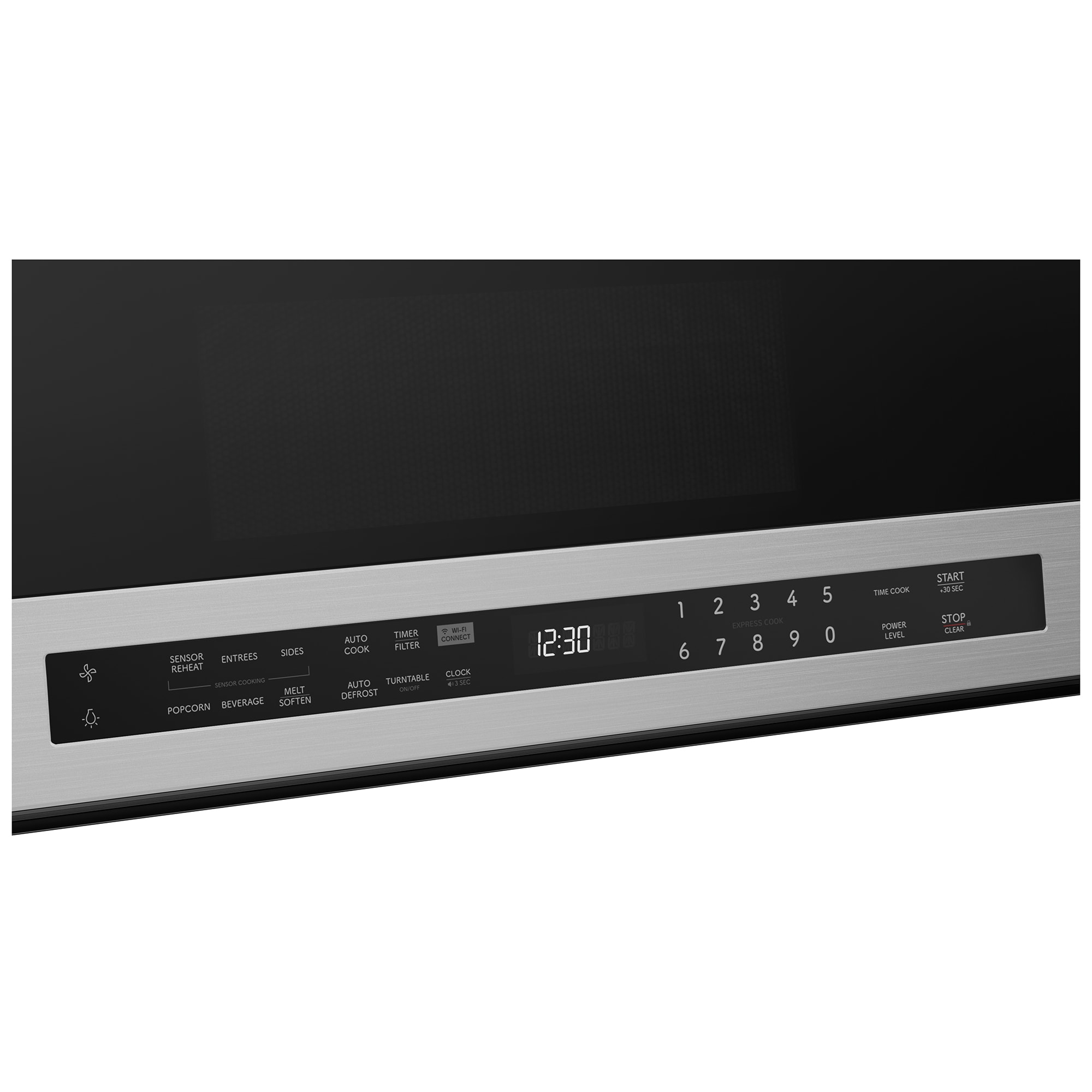 Sharp 30 in. 1.9 cu. ft. 1100W Smart Over-the-Range Microwave with 400 CFM & Sensor Cooking - Stainless Steel, , hires