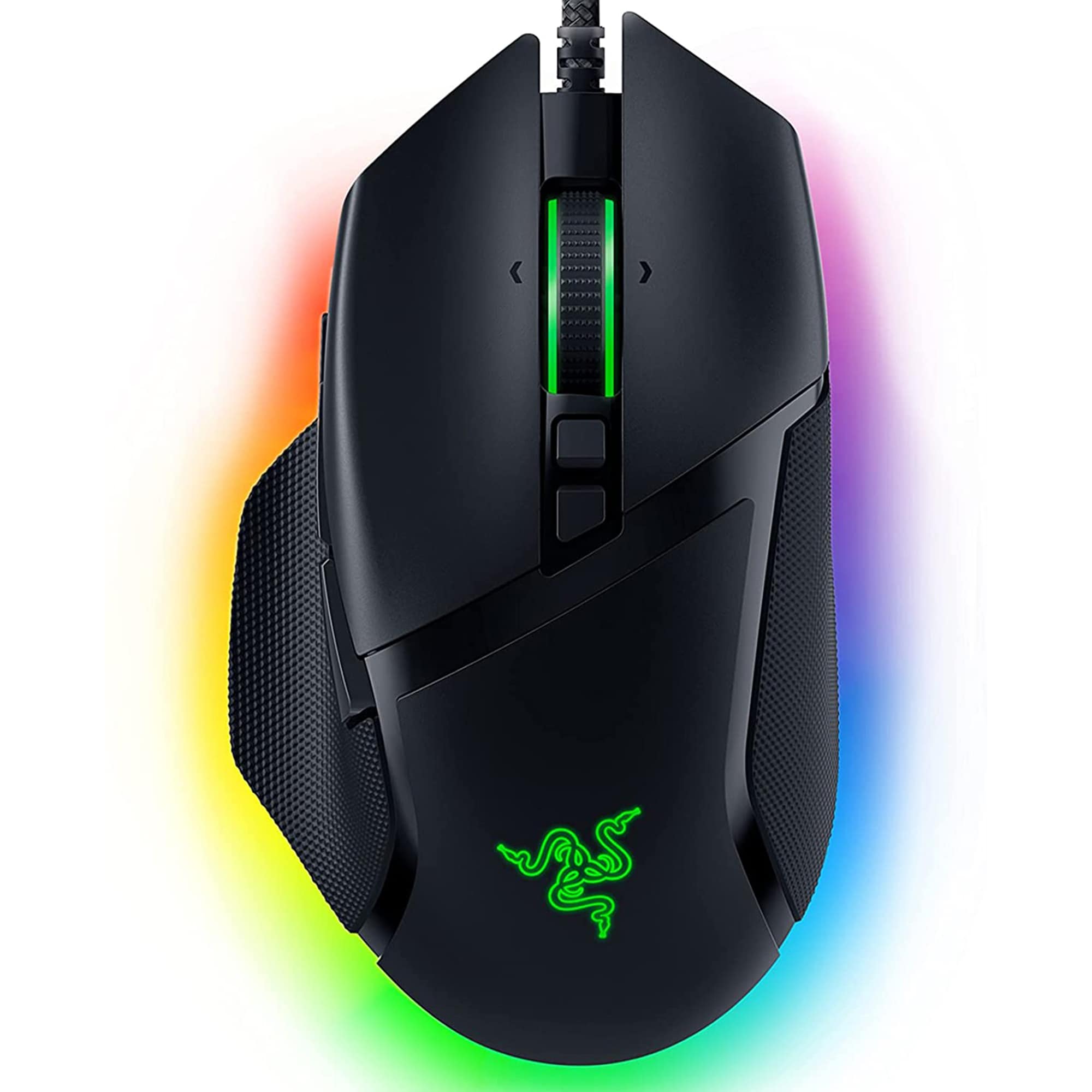 Razer Basilisk V3 Wired Optical Gaming Mouse with Chroma RBG Lighting - Black, , hires