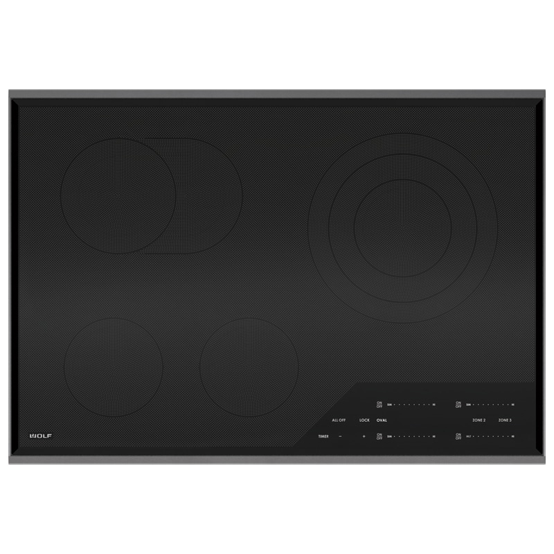 Wolf Transitional 30 in. 4-Burner Electric Cooktop with Simmer Burner - Stainless Steel, , hires