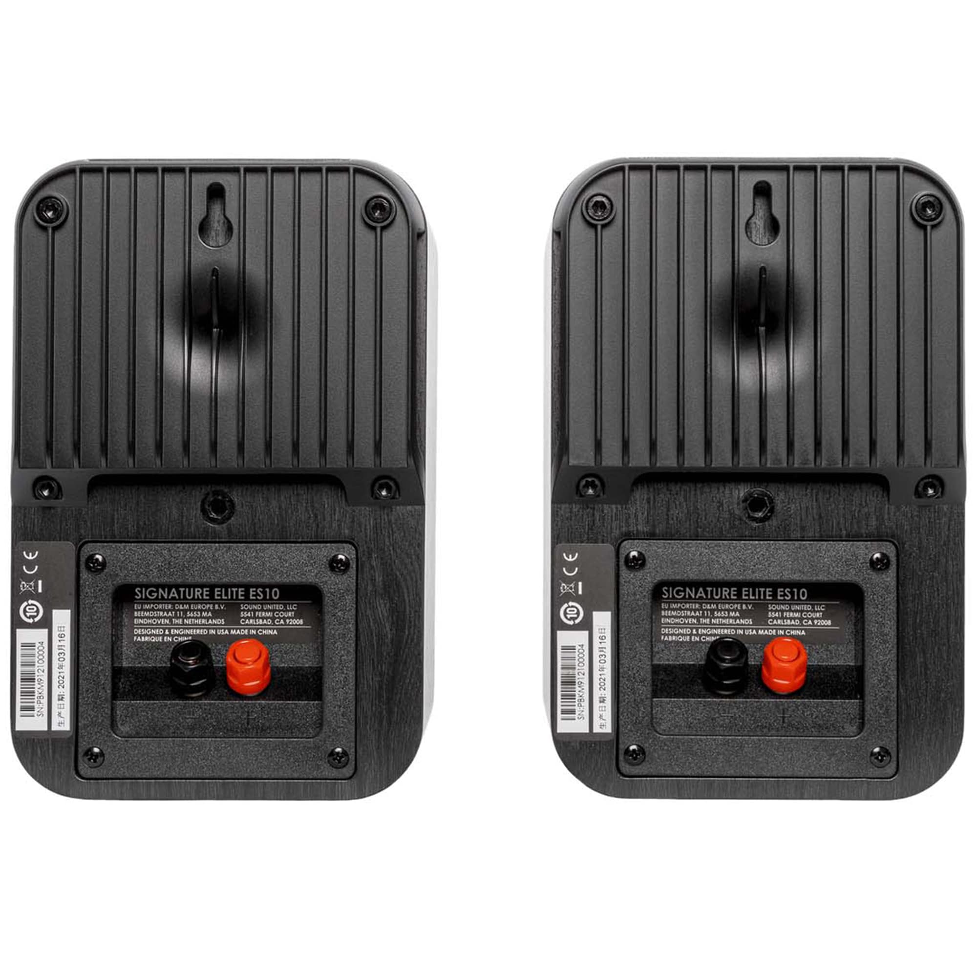 Polk Signature Elite ES10 High Quality Wall-Mountable Satellite Surround Speakers (Pair) - Black, Black, hires