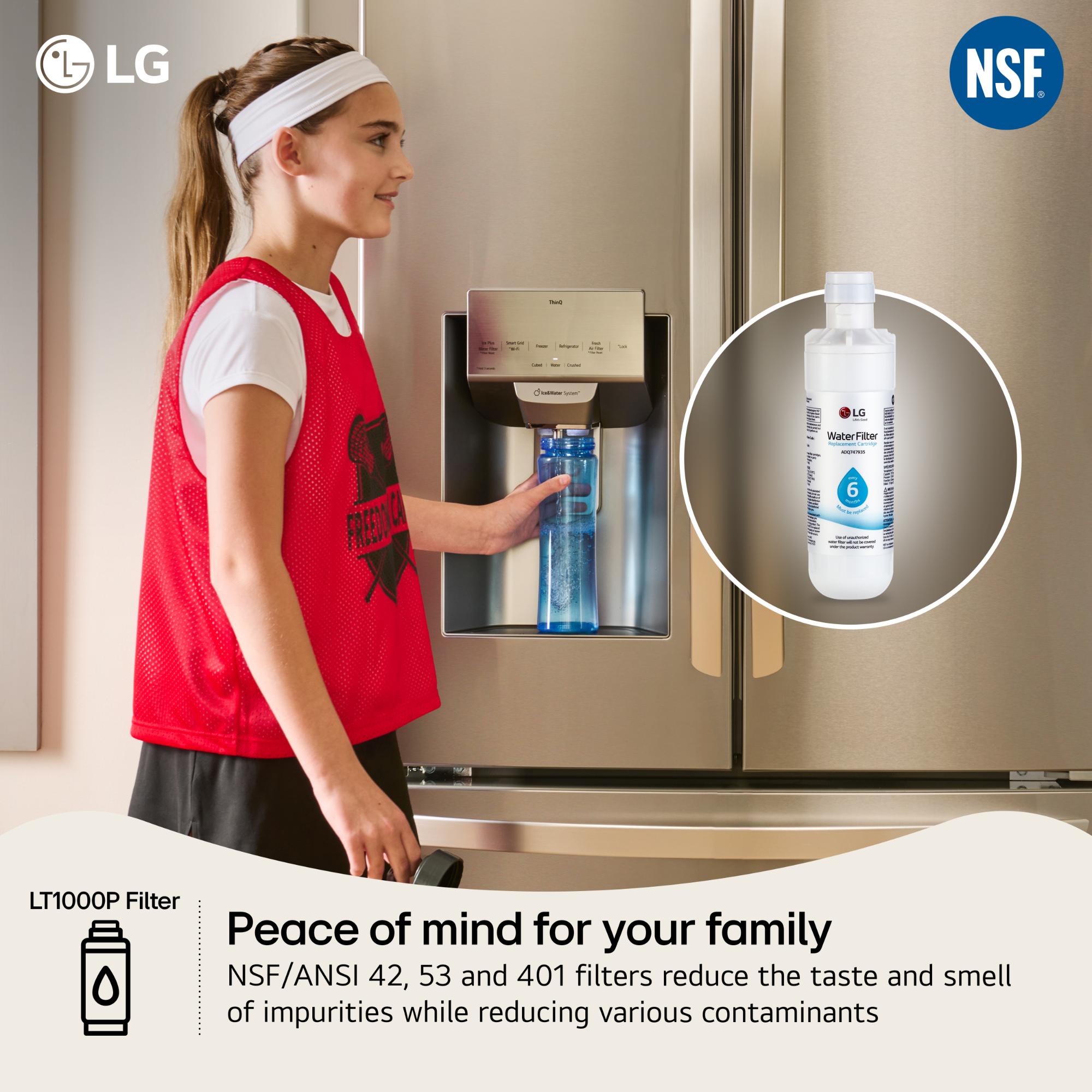 LG 6 Month / 200 Gallon Capacity Replacement Refrigerator Water Filter, , hires