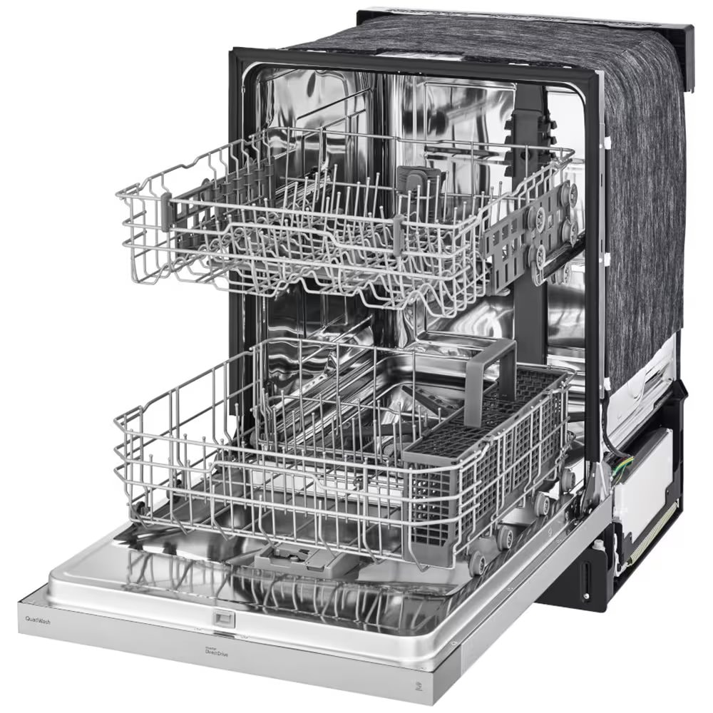 LG 24 in. Front Control Dishwasher with 50 dBa Sound Level, Dynamic Dry & Pocket - Stainless Steel, , hires