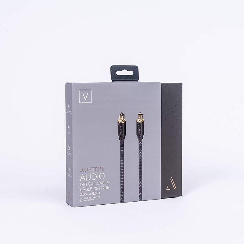 Austere V Series Premium Fiber Optic Audio Cable - 2.0m, , hires