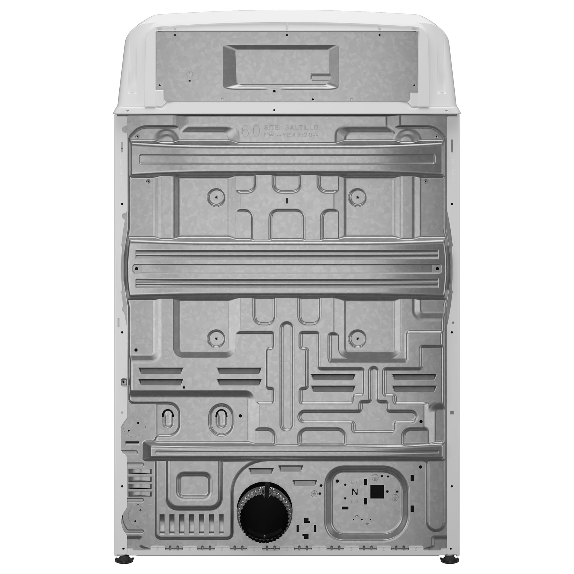 Hotpoint 27 in. 6.2 cu. ft. Gas Dryer with Up To 120 ft. Venting & Shallow Depth - White, , hires