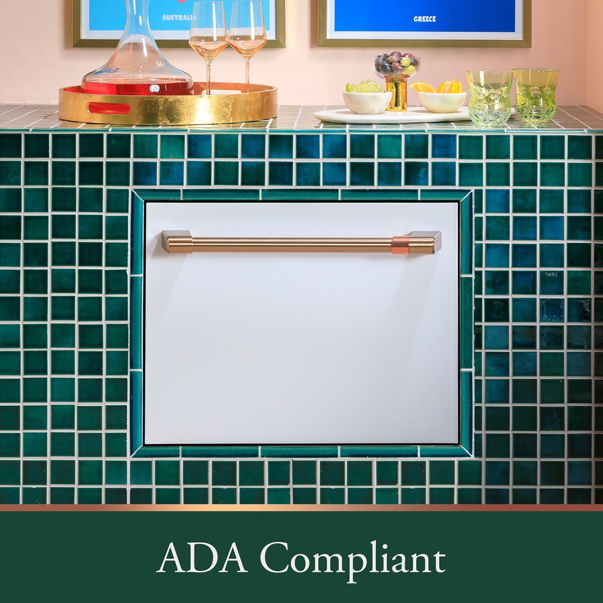 Cafe 24 in. Smart Dishwasher with Top Control & 45 dBa Sound Level - Stainless Steel, , hires