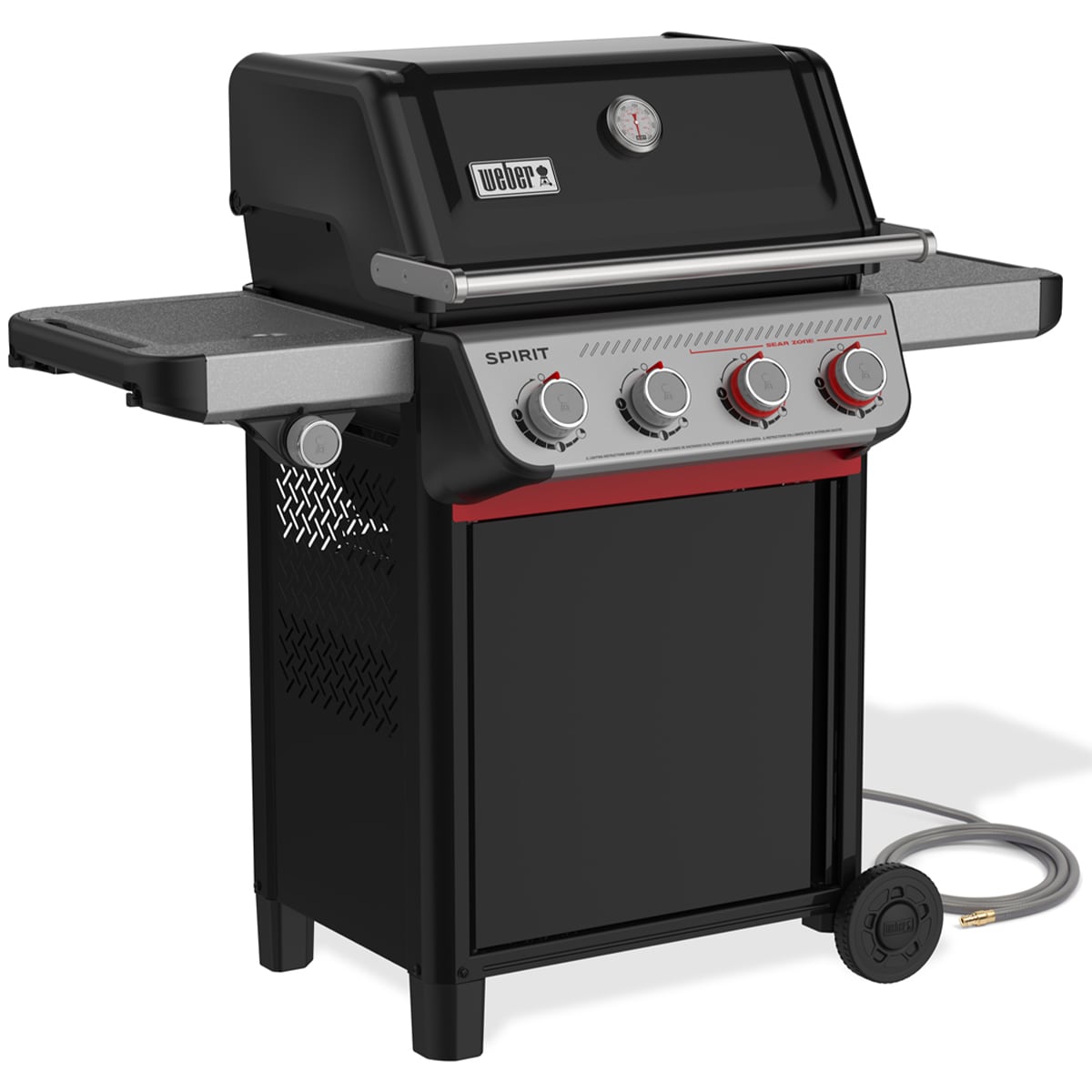 Weber Spirit E-435 4-Burners Natural Gas Grill with Snap Jet Ignition System & Side Burner - Black, , hires