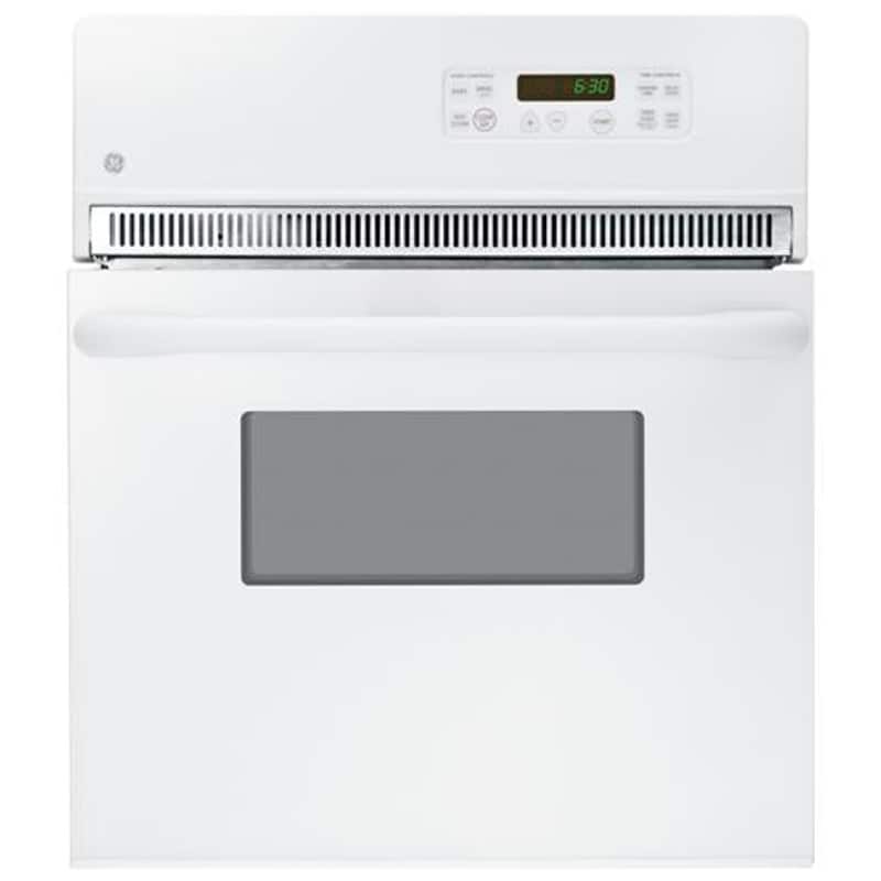 GE 24 in. 2.7 cu. ft. Electric Single Wall Oven - White, White, hires