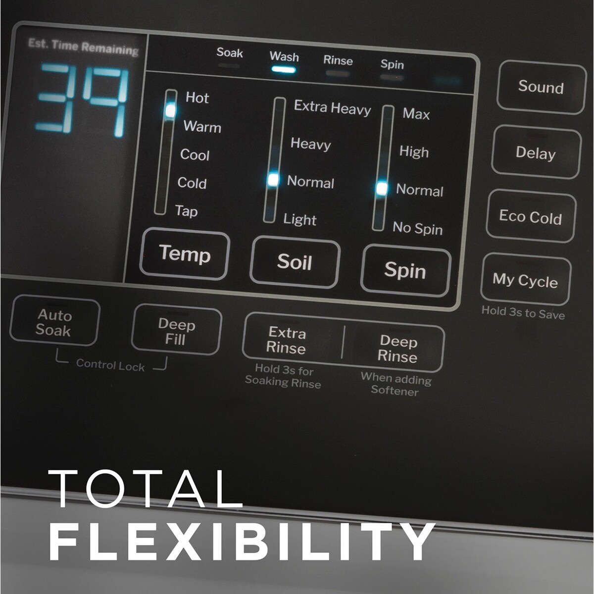 GE 27 in. 4.5 cu. ft. Top Load Washer with Agitator & Sanitize with Oxi