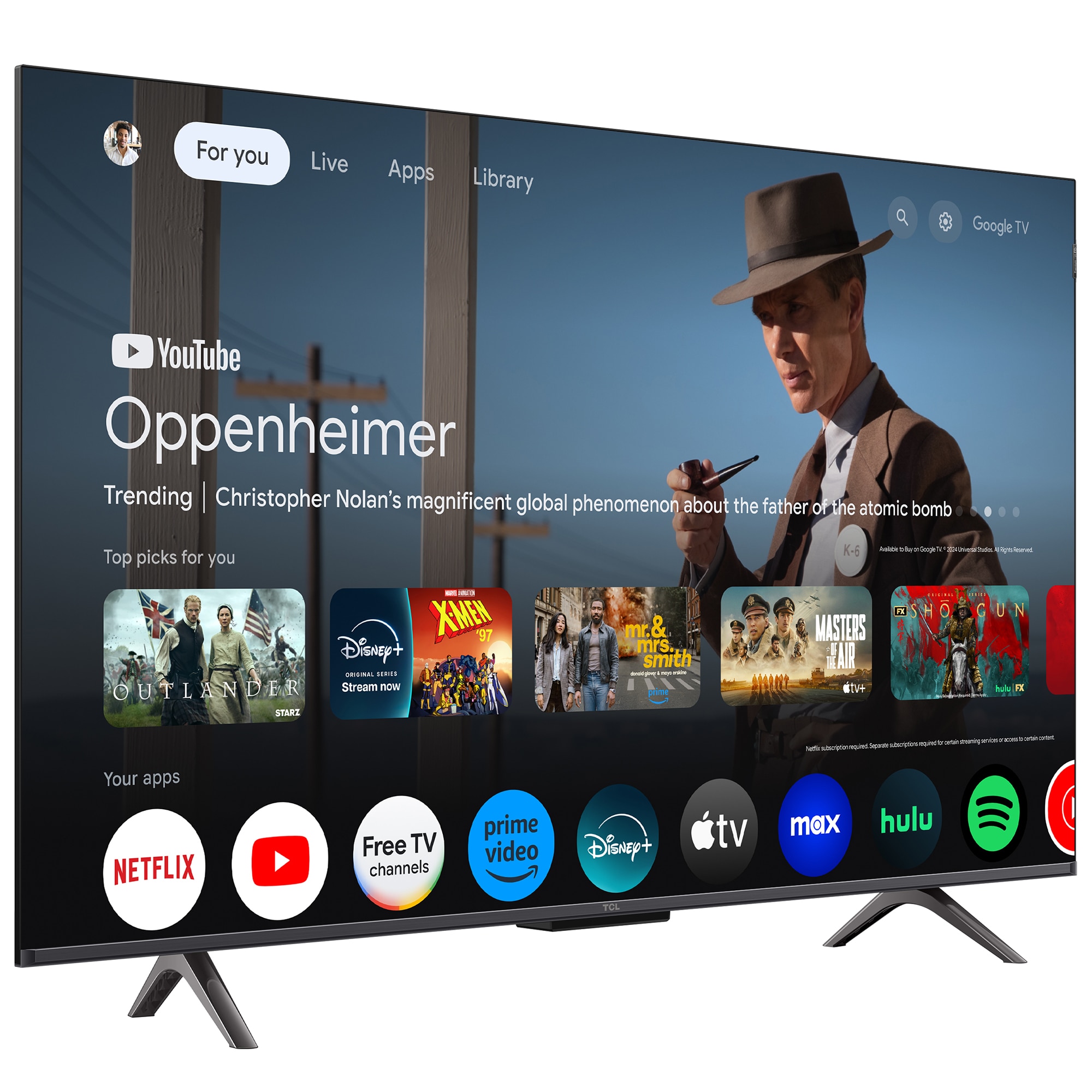 TCL - 43" Class Q-Series QLED 4K UHD Smart Google TV, , hires