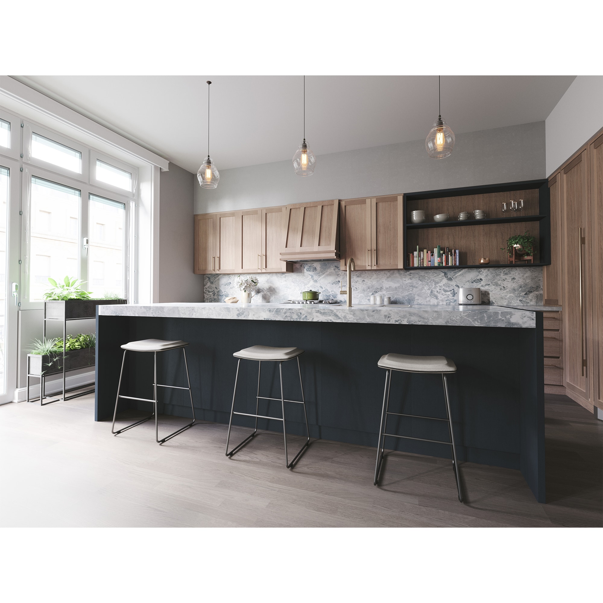 Zephyr 21 in. Convertible Standard Style Range Hood with 400 CFM, 3 Fan Speeds & 2 LED Lights - Stainless Steel, , hires