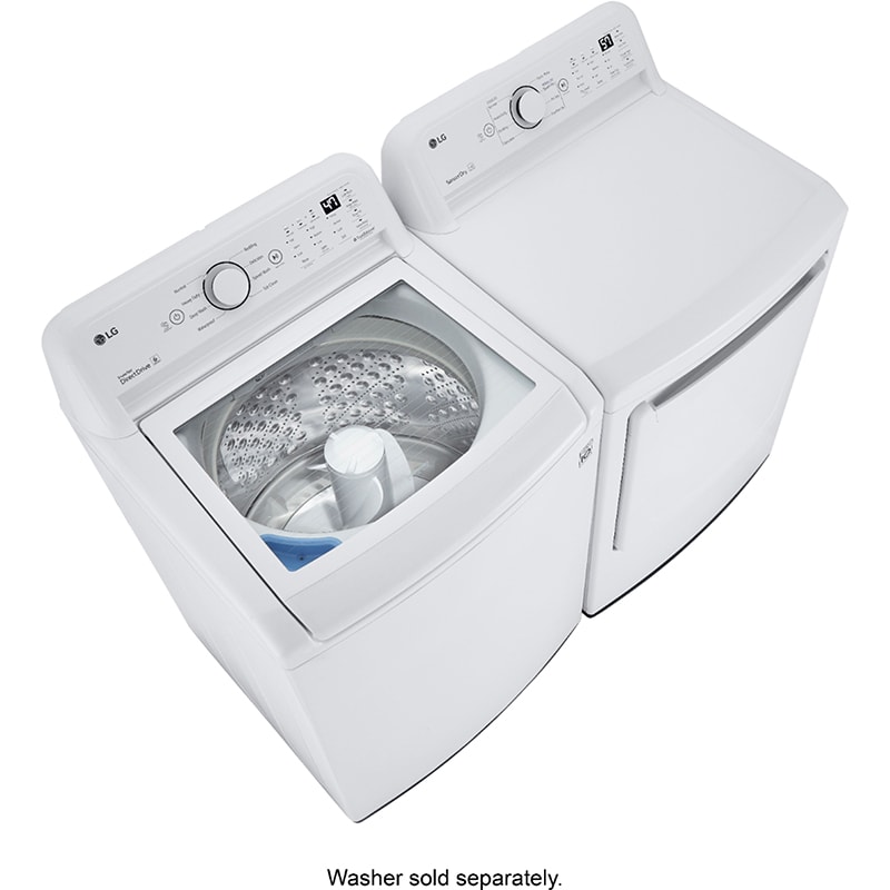 LG 27 in. 4.3 cu. ft. Top Load Washer with 4-Way Agitator & TurboDrum Technology - White, , hires