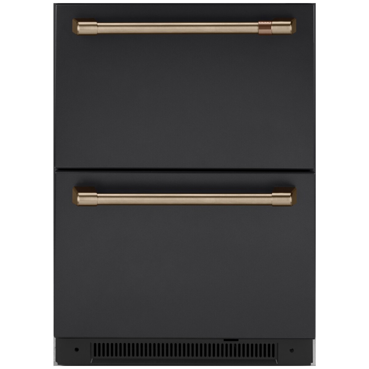 Cafe 24 in. 5.7 cu. ft. Double Refrigerator Drawers - Matte Black, Matte Black, hires