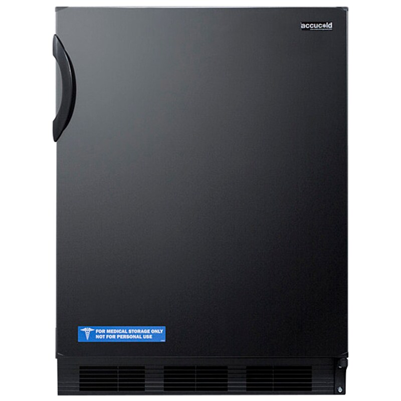 Summit AccuCold 24 in. 5.1 cu. ft. Undercounter Refrigerator - Black, , hires