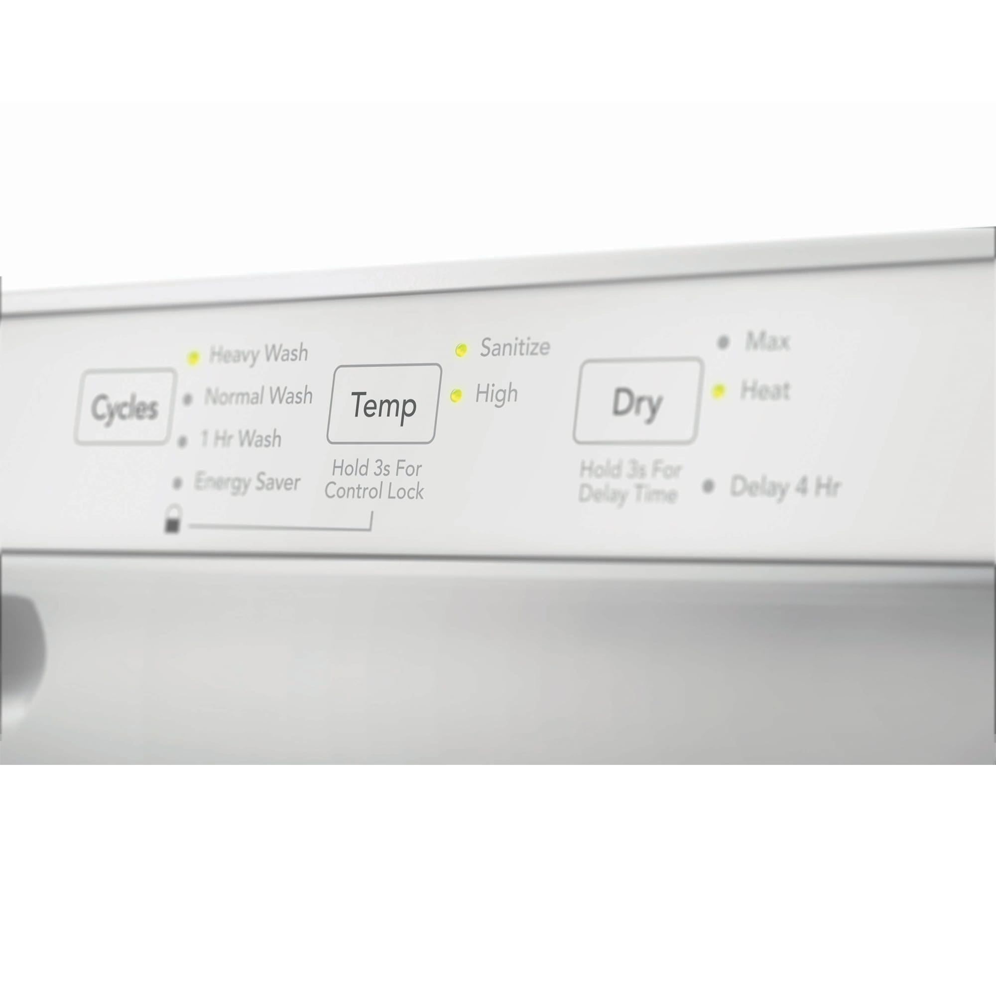 Frigidaire 24 in. Front Control Dishwasher with 54 dBa Sound Level, MaxDry & Pocket - White, White, hires