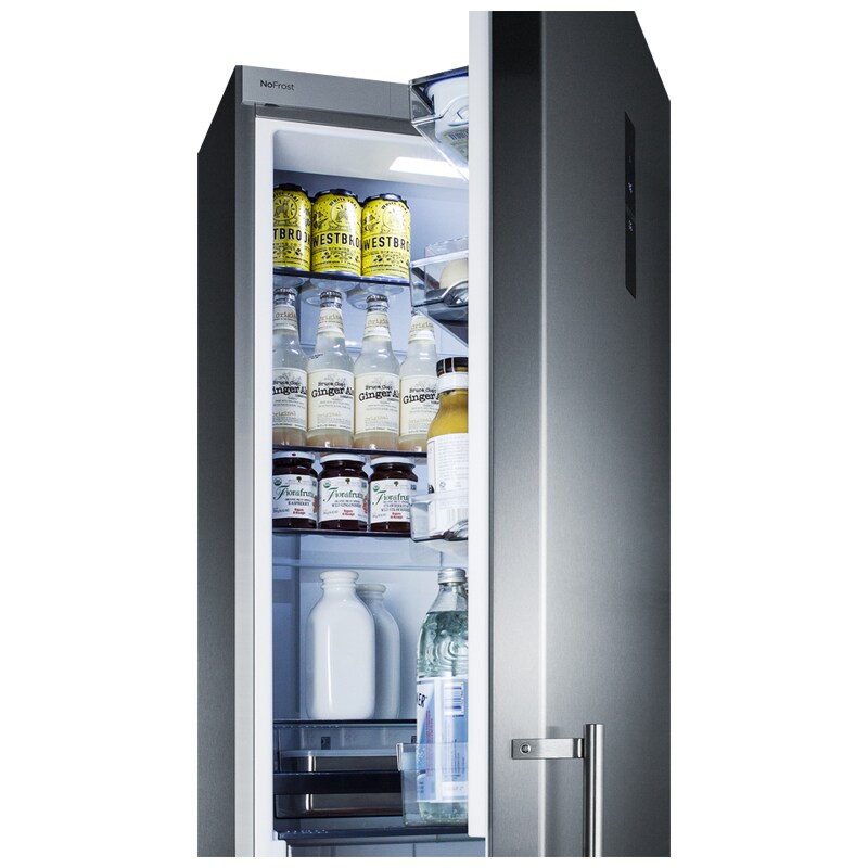 Summit 24 in. 12.8 cu. ft. Counter Depth Bottom Freezer Refrigerator