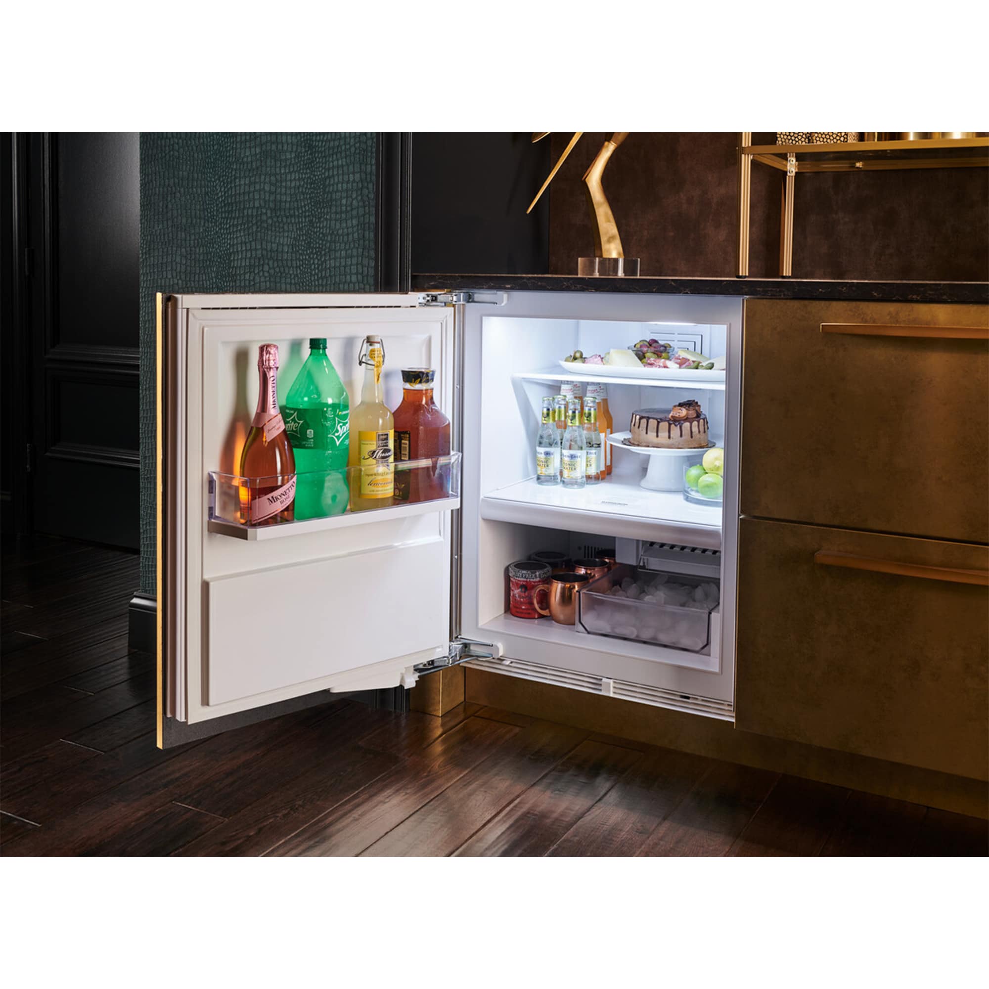 Sub-Zero Designer Series 24 in. Built-In 4.7 cu. ft. Left- Hinged Smart Undercounter Refrigerator - Custom Panel Ready, , hires
