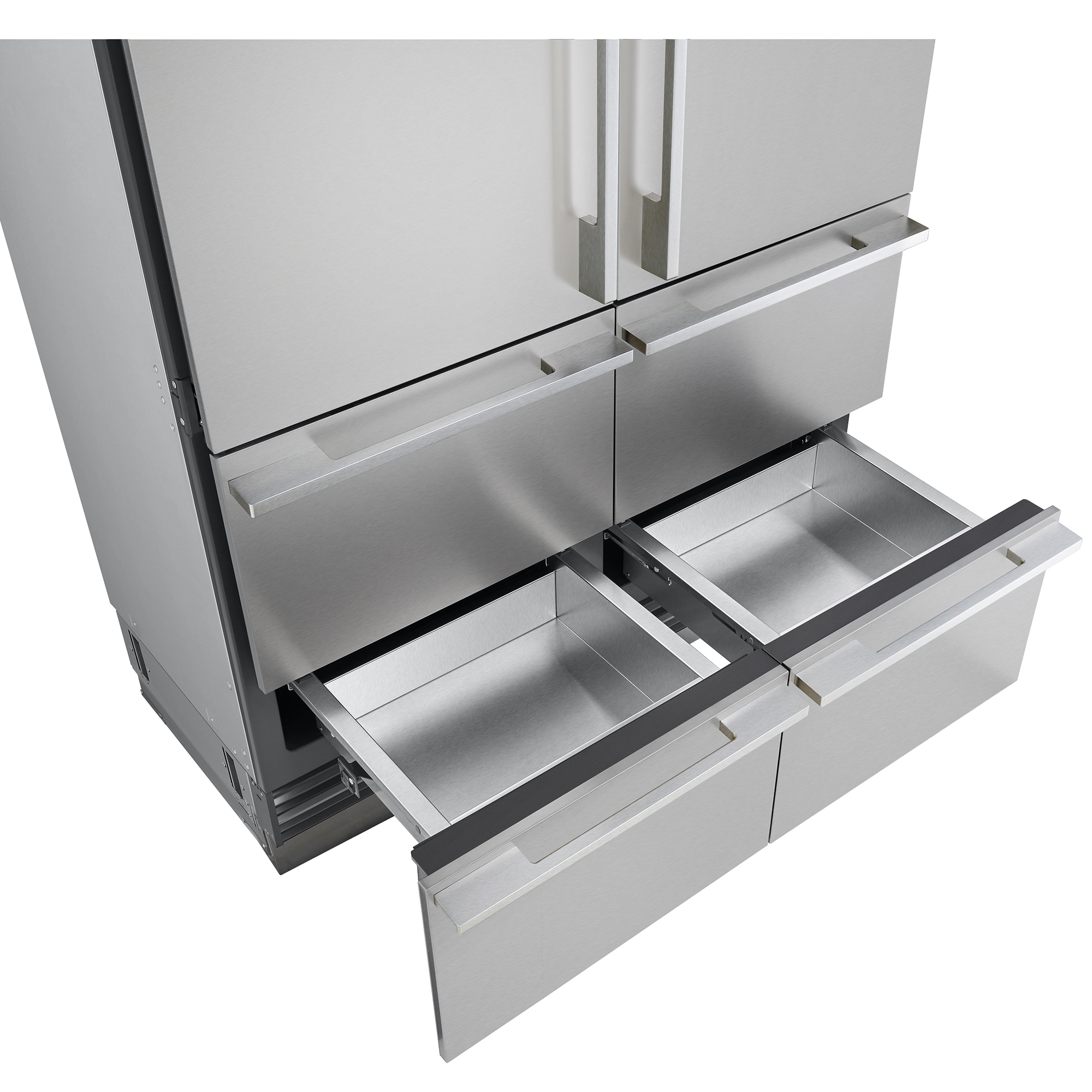 Signature Kitchen Suite 48 in. 26.0 cu. ft. Built-In Smart Counter Depth 6-Door French Door Refrigerator with Internal Water Dispenser - Stainless Steel, , hires