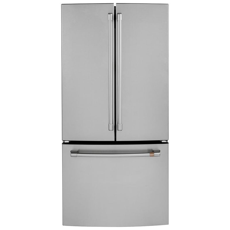 Cafe 33 in. 18.6 cu. ft. Counter Depth French Door Refrigerator with Internal Water Dispenser - Stainless Steel, Stainless Steel, hires