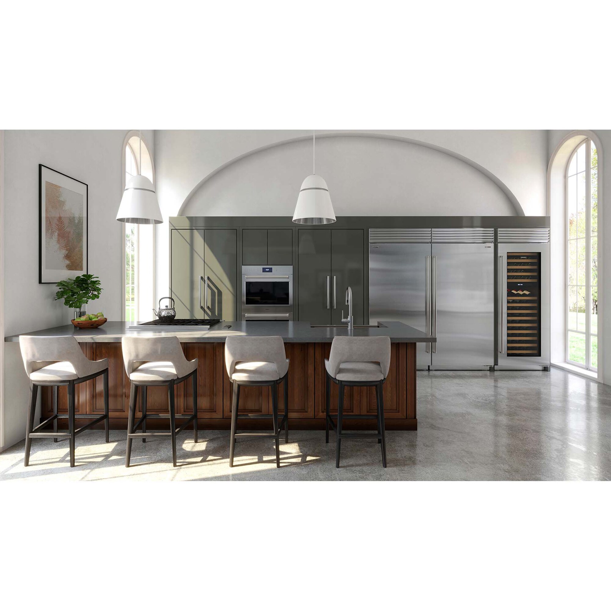 Wolf 30 in. 4-Burner Natural Gas Rangetop with Simmer Burner & Power Burner - Stainless Steel, , hires