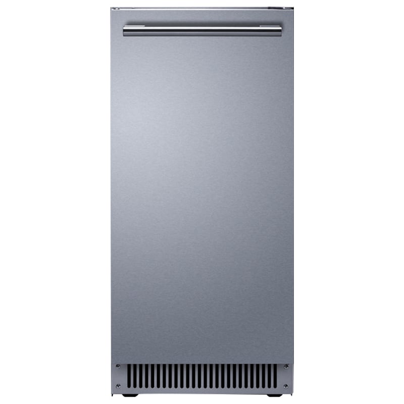Summit 15 in. Built-In Undercounter Outdoor Commercial-Use Ice Maker with 26 lb. Ice Storage, Auto-Defrost & Digital Control - Stainless Steel, , hires