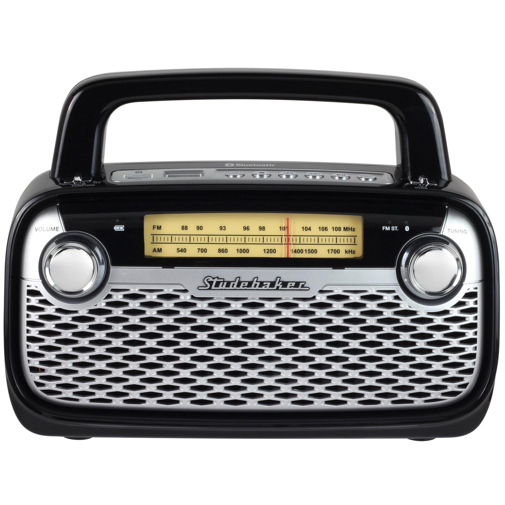 Studebaker Portable Rechargable Bluetooth Radio Radios  Boomboxes  SB2006B  PC Richard  Son