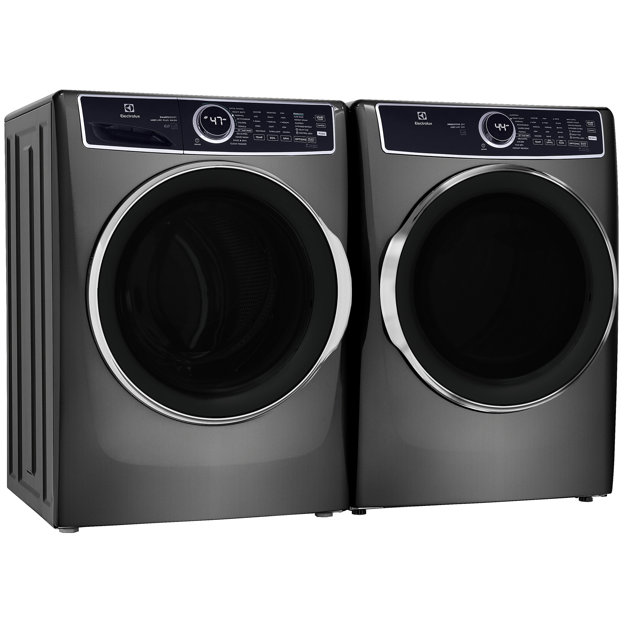 Electrolux 600 Series 27 in. 8.0 cu. ft. Stackable Gas Dryer with LuxCare Dry, Instant Refresh, Perfect Steam & Sanitize Cycle - Titanium, Titanium, hires
