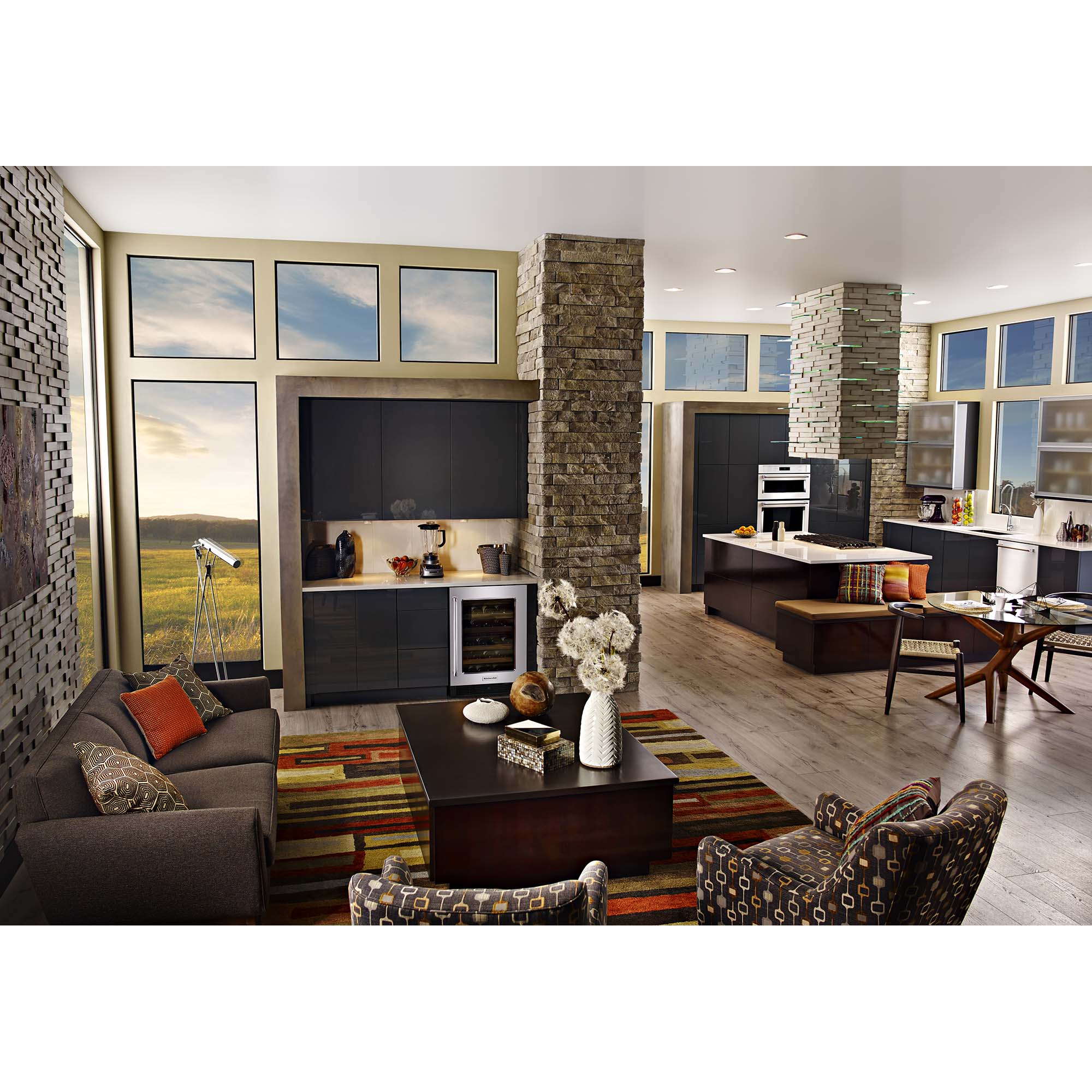 KitchenAid 36 in. 5-Burner Natural Gas Cooktop with Simmer Burner & Power Burner - Stainless Steel, , hires