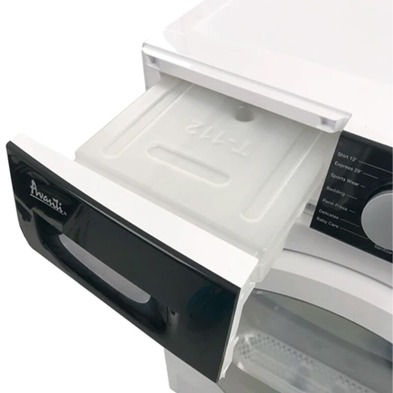 Avanti 24 in. 4.0 cu. ft. Stackable Ventless Electric Dryer with Sanitize Cycle & Sensor Dry - White, , hires