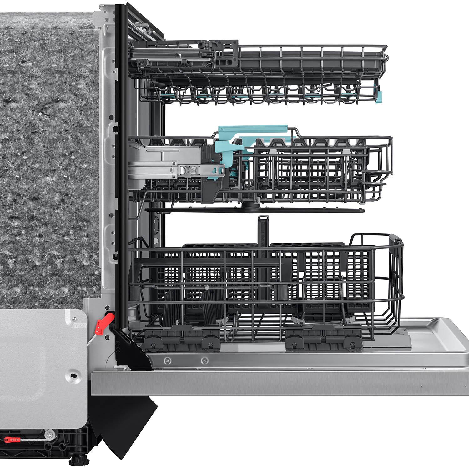 Samsung Bespoke 24 in. Top Control Smart Dishwasher with 38 dBA Sound Level, 3rd-Rack, Smart Dry with AutoRelease Door - Fingerprint Resistant Stainless Steel, , hires