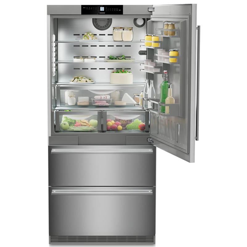 Liebherr 36 in. 19.5 cu. ft. Counter Depth Bottom Freezer Refrigerator with Ice Maker - Stainless Steel, , hires
