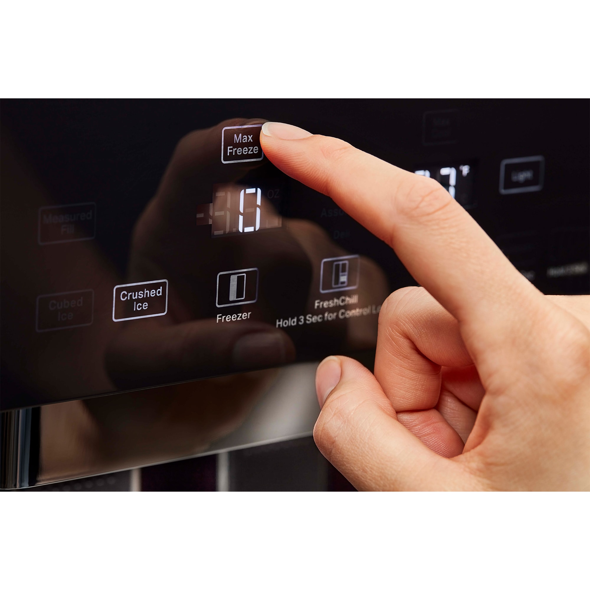 KitchenAid 48 in. 30 cu. ft. Built-In Counter Depth Side by Side Refrigerator with Ice Maker - Custom Panel Ready, Custom Panel Required, hires