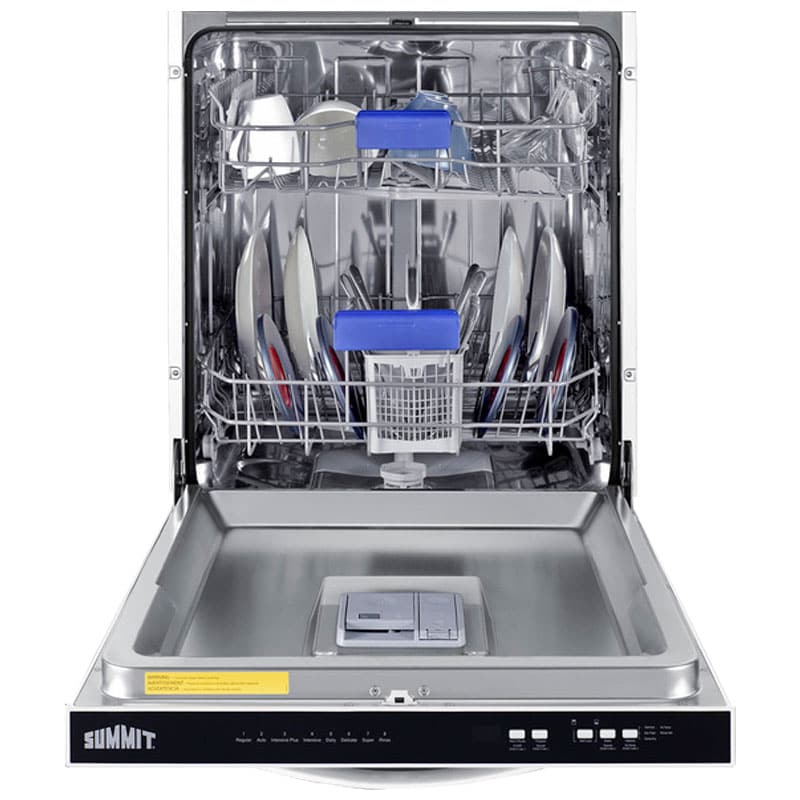 Summit 24 in. Top Control Dishwasher with 47 dBa Sound Level - White, , hires