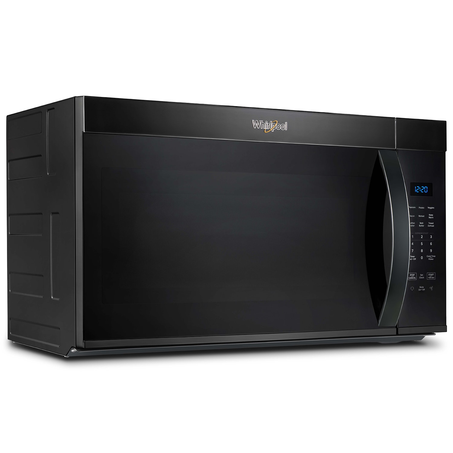Whirlpool 30 in. 1.7 cu. ft. 1000W Over-the-Range Microwave with 300 CFM - Black, Black, hires
