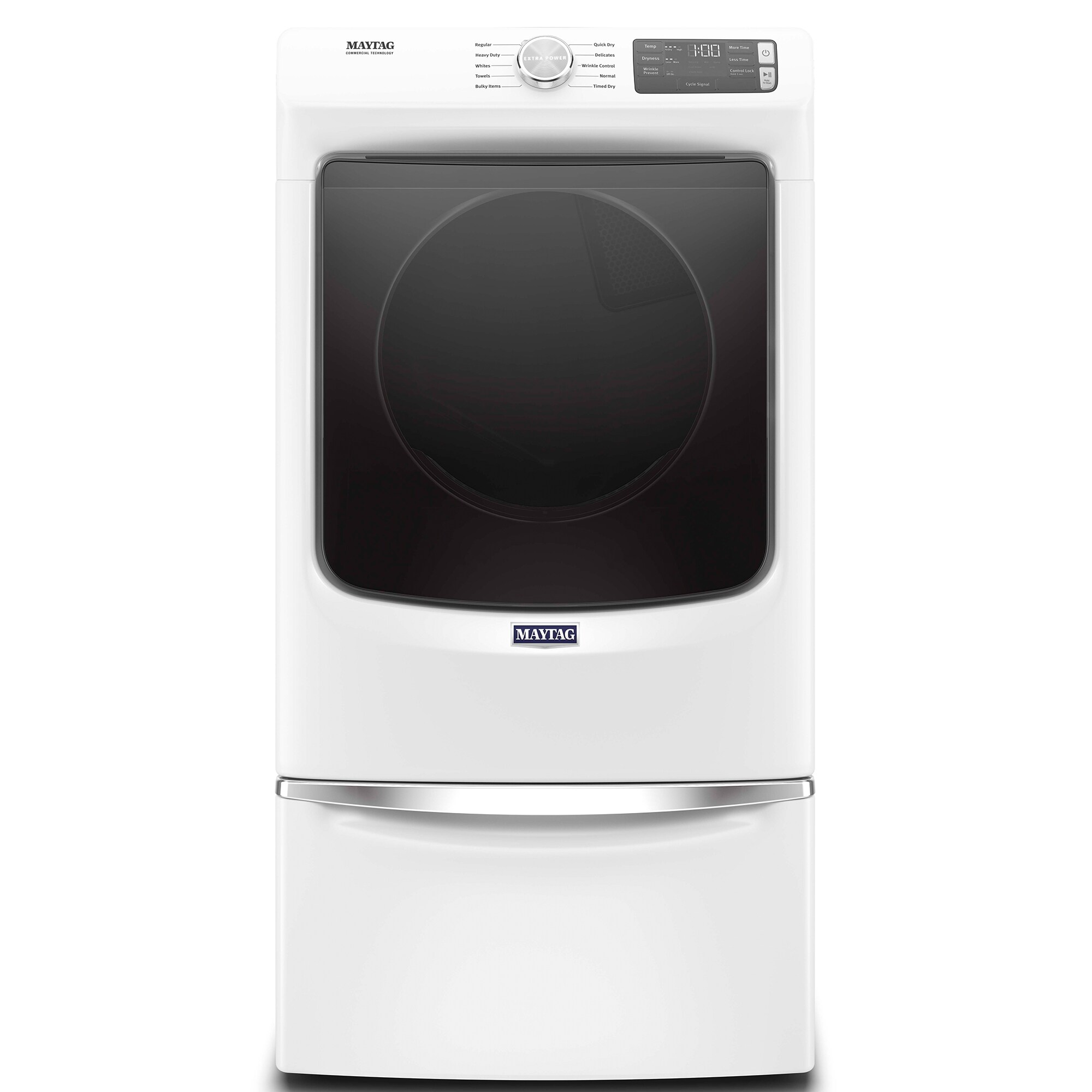 Maytag 27 in. 7.3 cu. ft. Front Loading Gas Dryer with 10 Dryer Programs, 3 Dry Options, Wrinkle Care & Sensor Dry - White, , hires