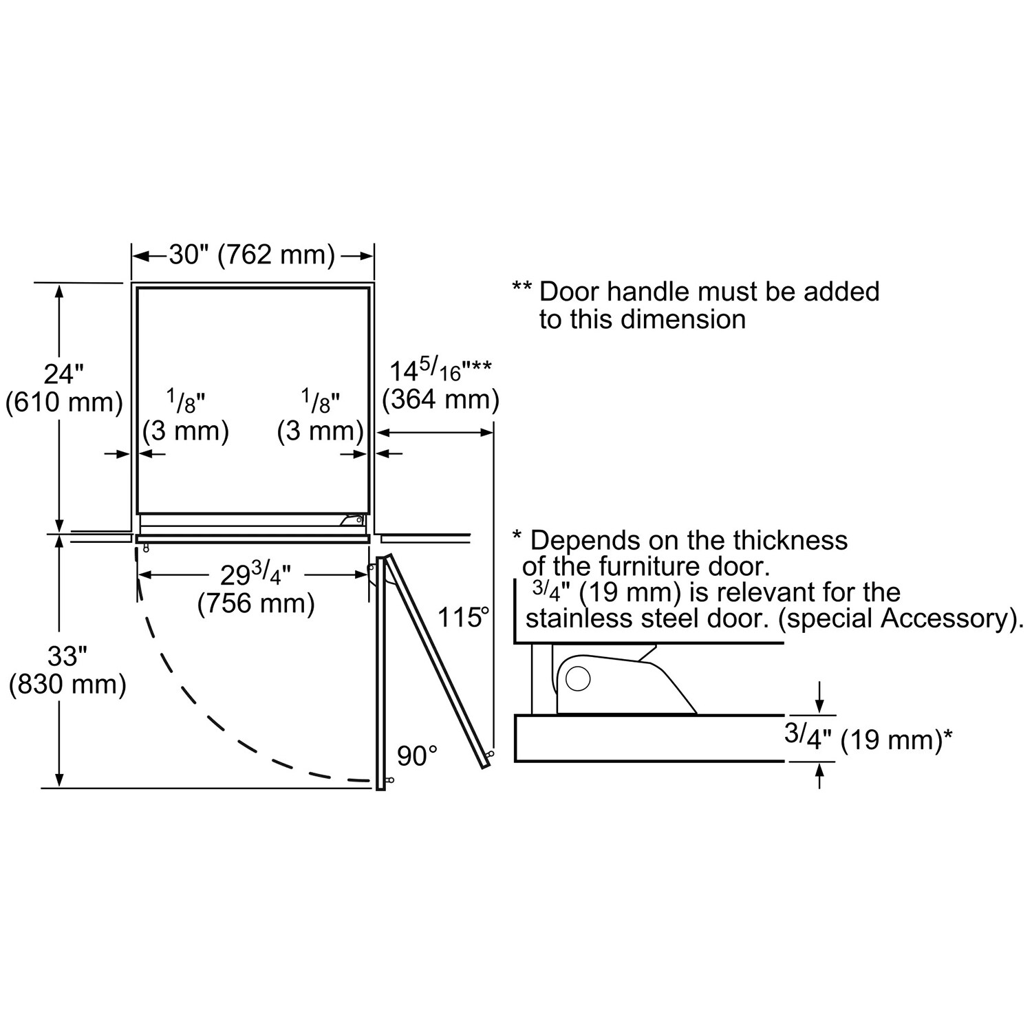 Thermador 30 in. 16.8 cu.ft. Built-In Smart Counter Depth Freeezerless Refrigerator - Custom Panel Ready, , hires