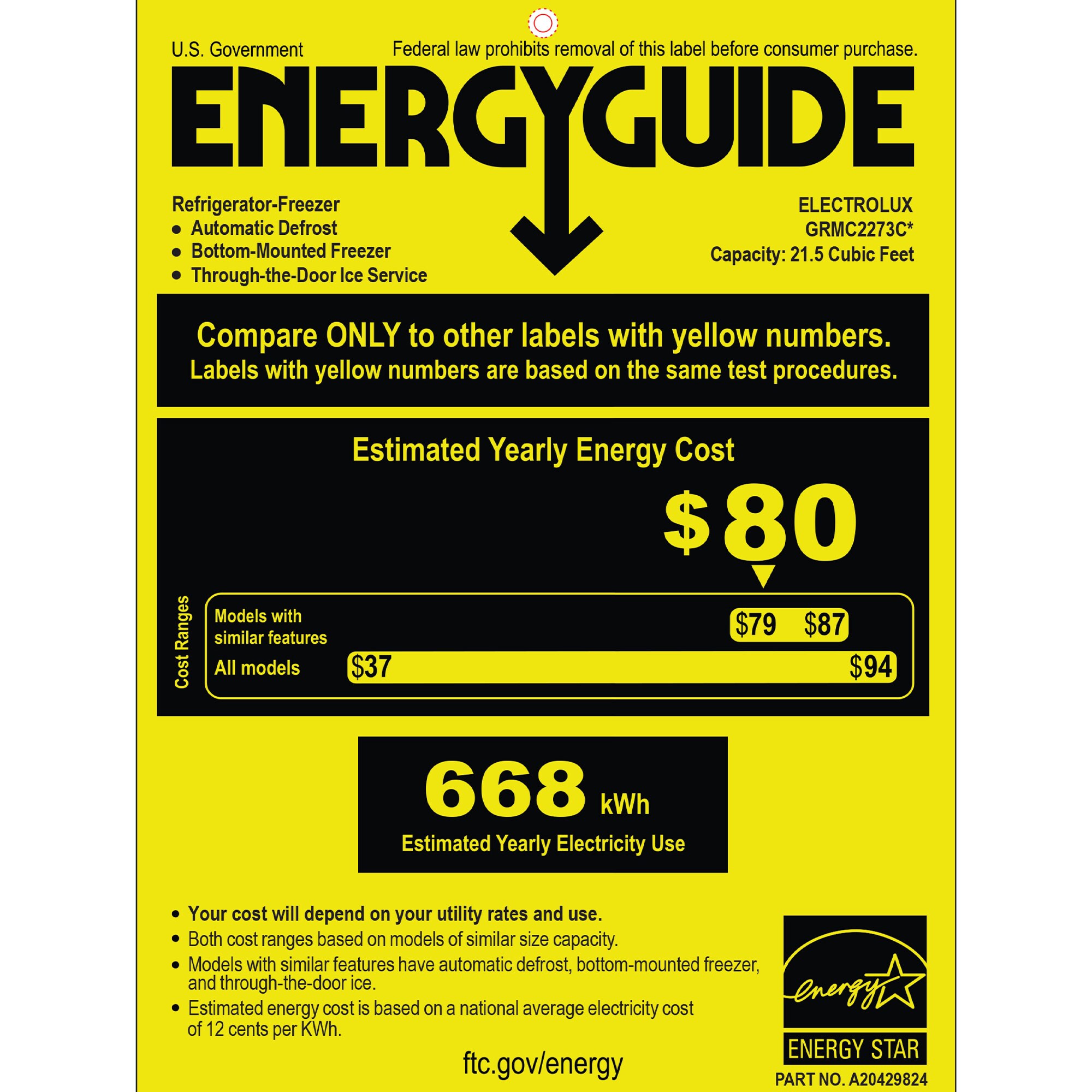 Frigidaire Gallery 36 in. 21.5 cu. ft. Counter Depth 4-Door French Door Refrigerator with External Ice & Water Dispenser and Custom-Flex Temp Drawer - Stainless Steel, Stainless Steel, hires