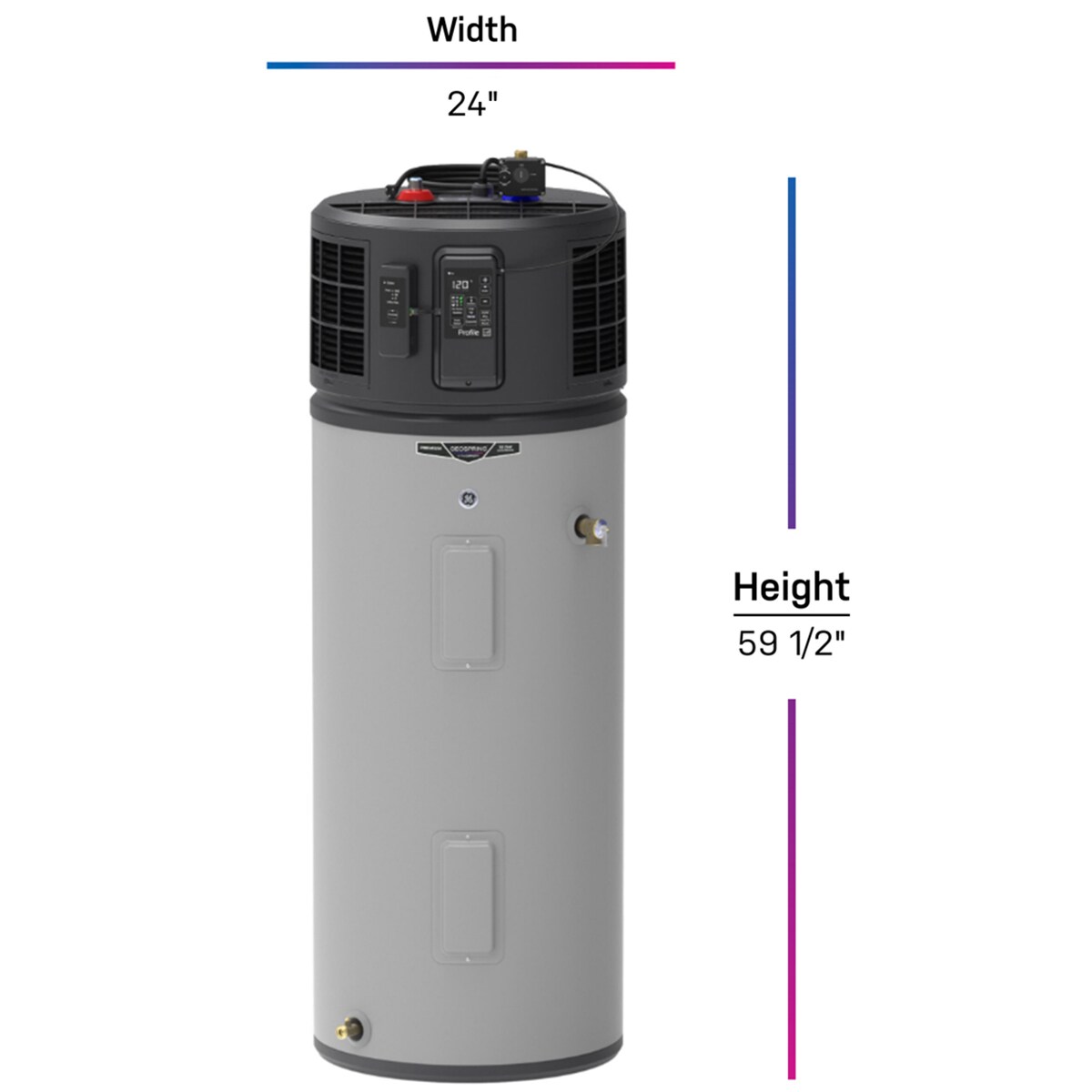 GE Profile Geospring Smart Electric 40 Gallon Tall Water Heater with 10-Year Parts Warranty, , hires