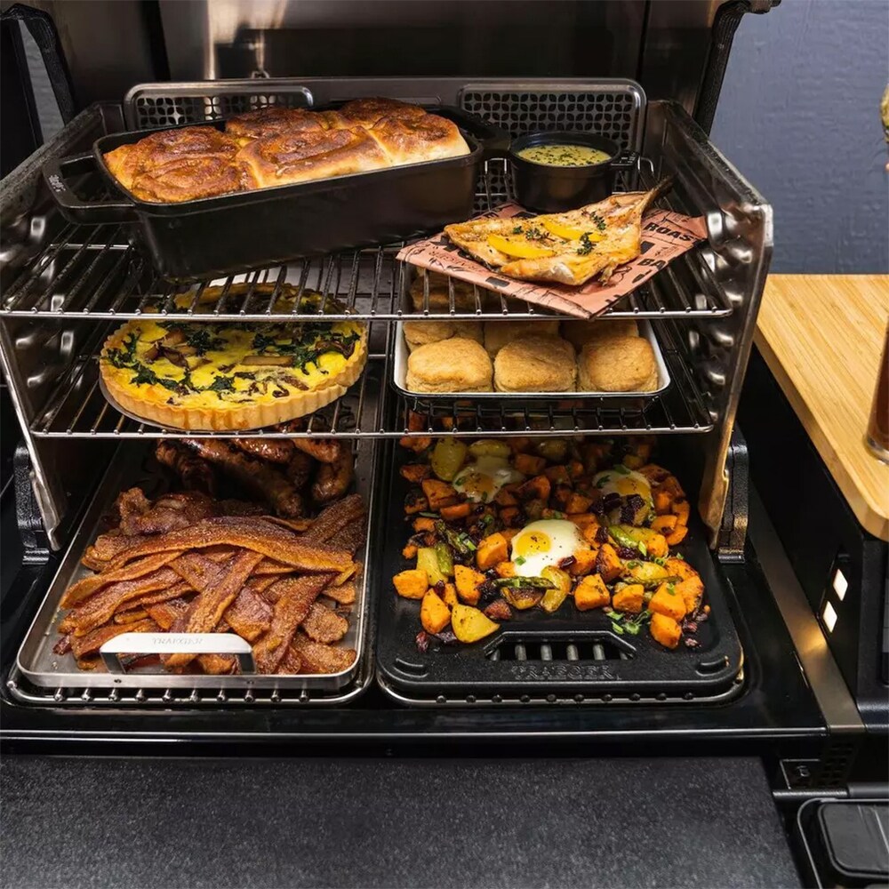 Traeger Timberline Wood Pellets Grill with Side Burner - Black, , hires