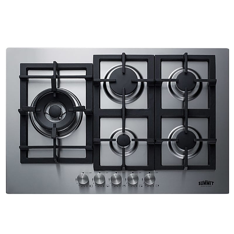 Summit 30 in. 5Burner Natural Gas Cooktop with Simmer Burner