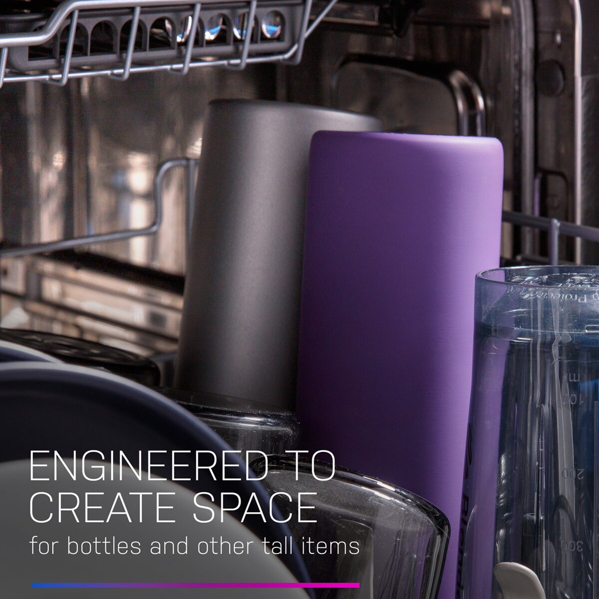 GE Profile 24 in. Top Control Flush-Mount Smart Dishwasher with 39 dBa Sound Level, 3rd-Rack, Twin Turbo Dry Boost & Pocket Handle - Fingerprint Resistant Stainless, , hires