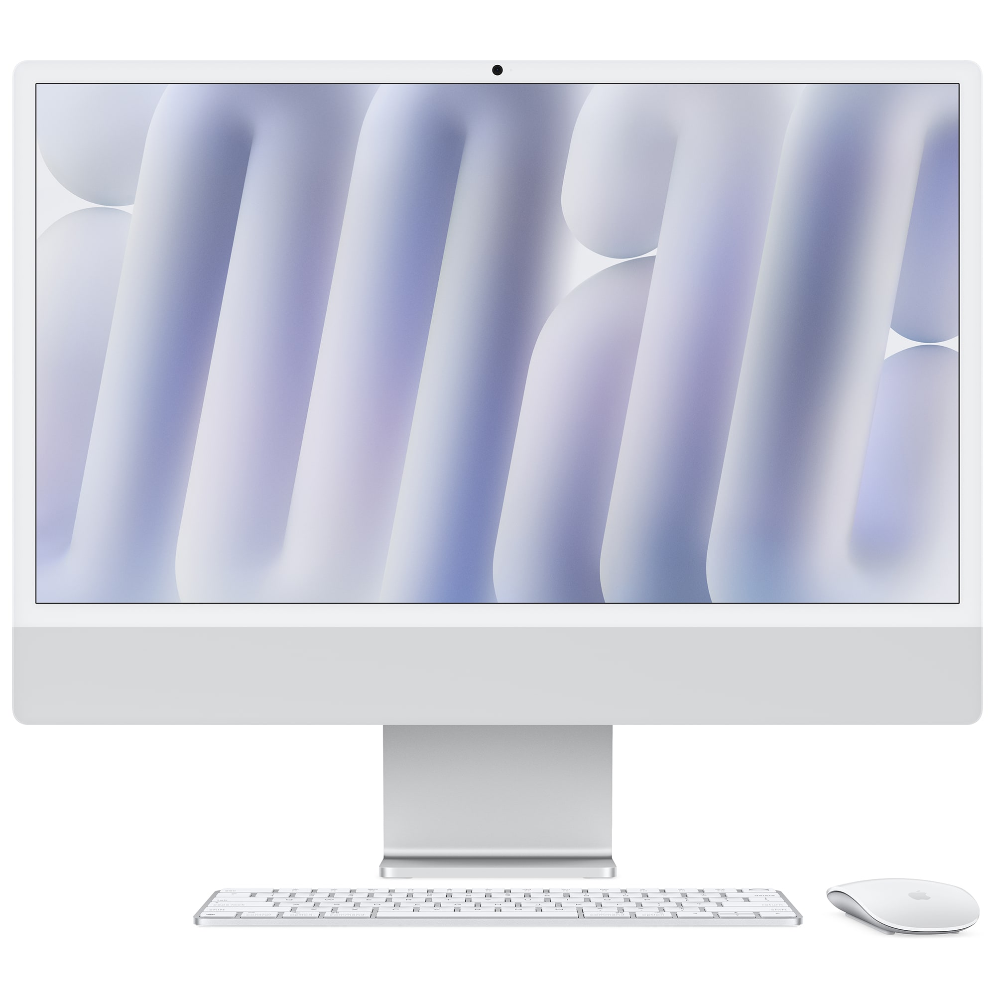 Apple iMac 24 in. (2024) with Apple M4 10-Core CPU, 10-core GPU, 16 GB RAM, 256 GB SSD & Mac OS - Silver, Silver, hires